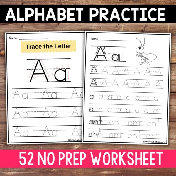 Alphabet Handwriting | Tracing Practice: Upper and Lower Case Letters