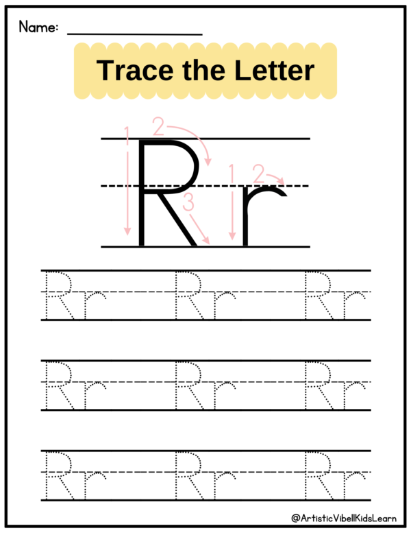 Alphabet Handwriting | Tracing Practice: Upper and Lower Case Letters - Image 4