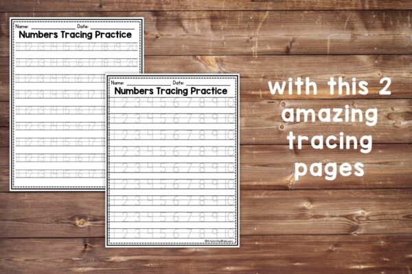 Numbers 0-20 Trace, Count, and Color preschool worksheets Handwriting Practice - Image 4